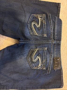 Silver Jeans Women's Dark Blue Boot Cut Jeans